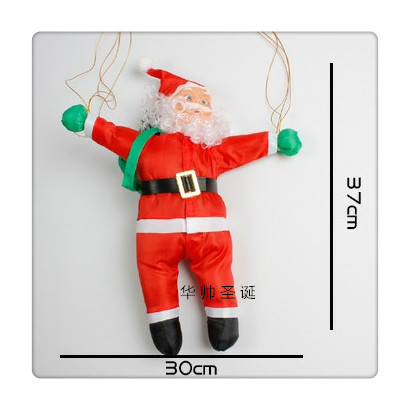 Christmas Scene Decoration Parachute Christmas Pendant Holiday Mall Scene Dress up Santa Claus Parachute