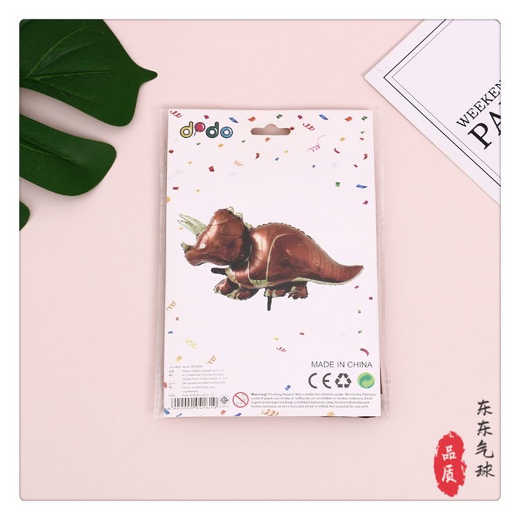 Cute Cute Cartoon Dinosaur Style Decorative Balloon Girl's and Boy's Children's Room Decoration Props Background Wall Sticker