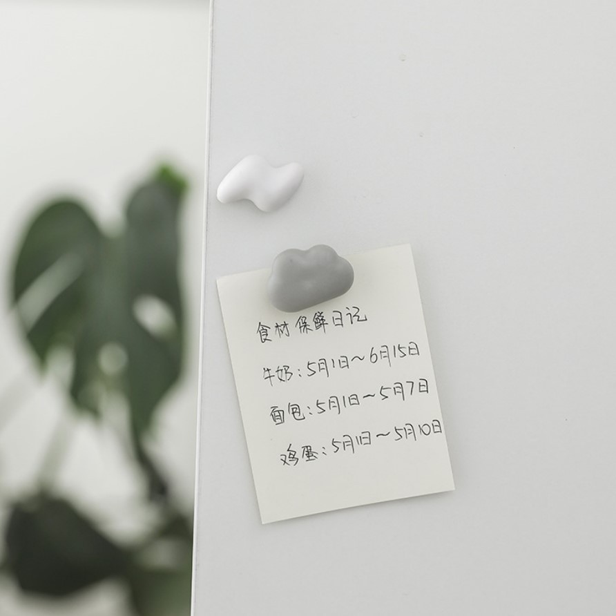 Fridge Decoration Stickers Magnetic Paste Clouds Raindrops Lightning Pattern Magnetic Sticker Message Board Blackboard Magnet Magnetic Stickers
