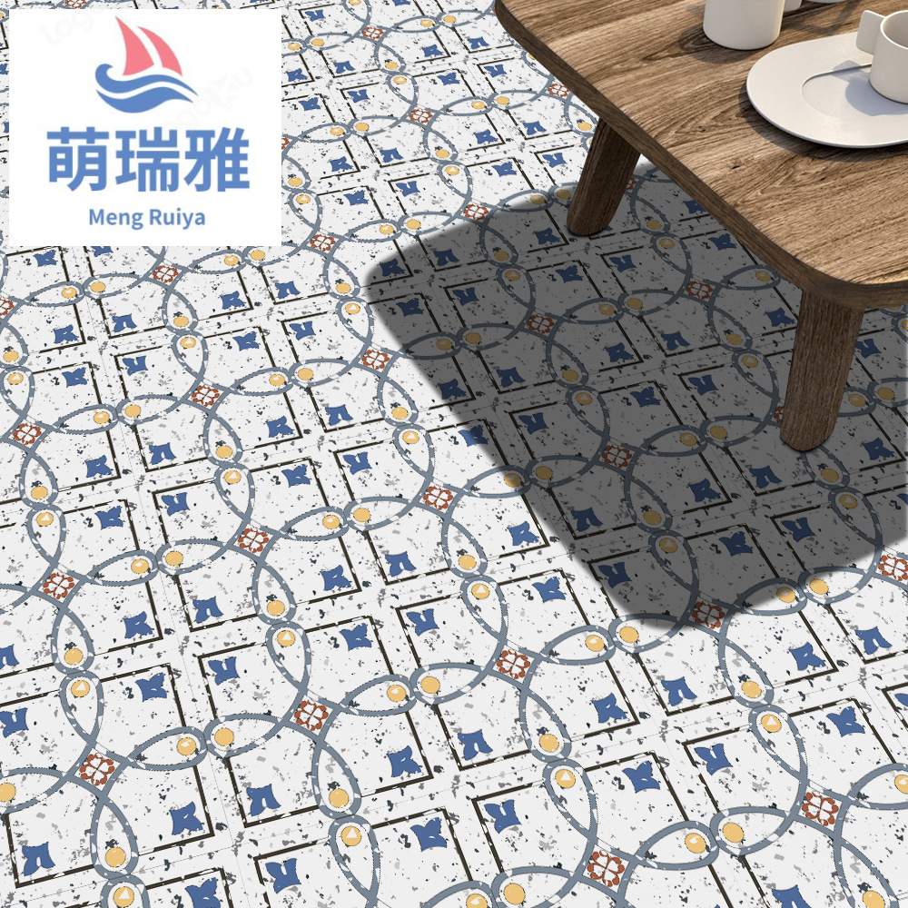 Mengruiya Floor Refurbished Stickers European Decoration Floor Tile Sticker Rental House Renovation Floor Sticker Dz26