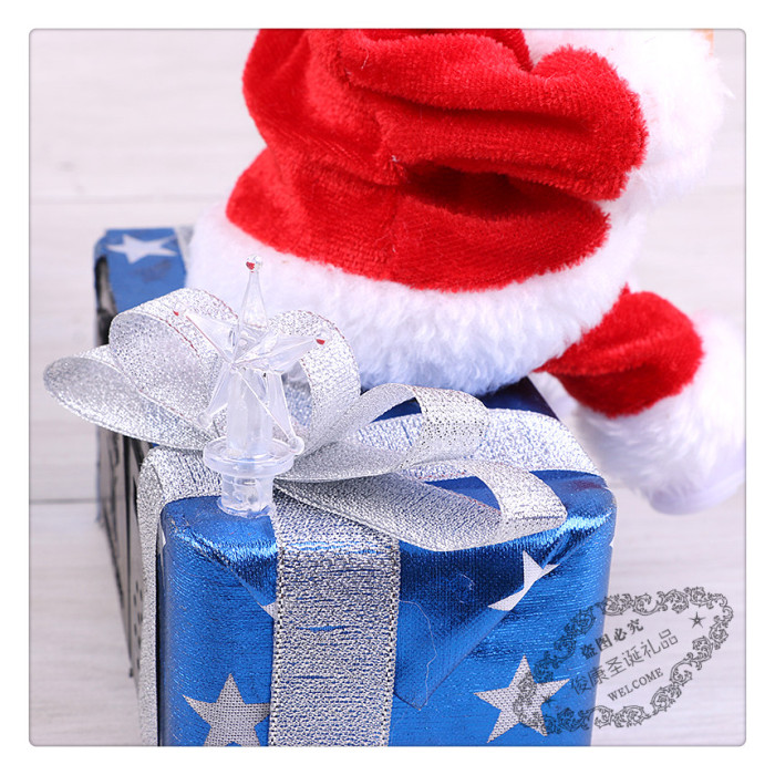 Santa Claus children's gift set electric singing can light up Christmas decorations Santa Claus children's gift set electric singing can light up Christmas decorations