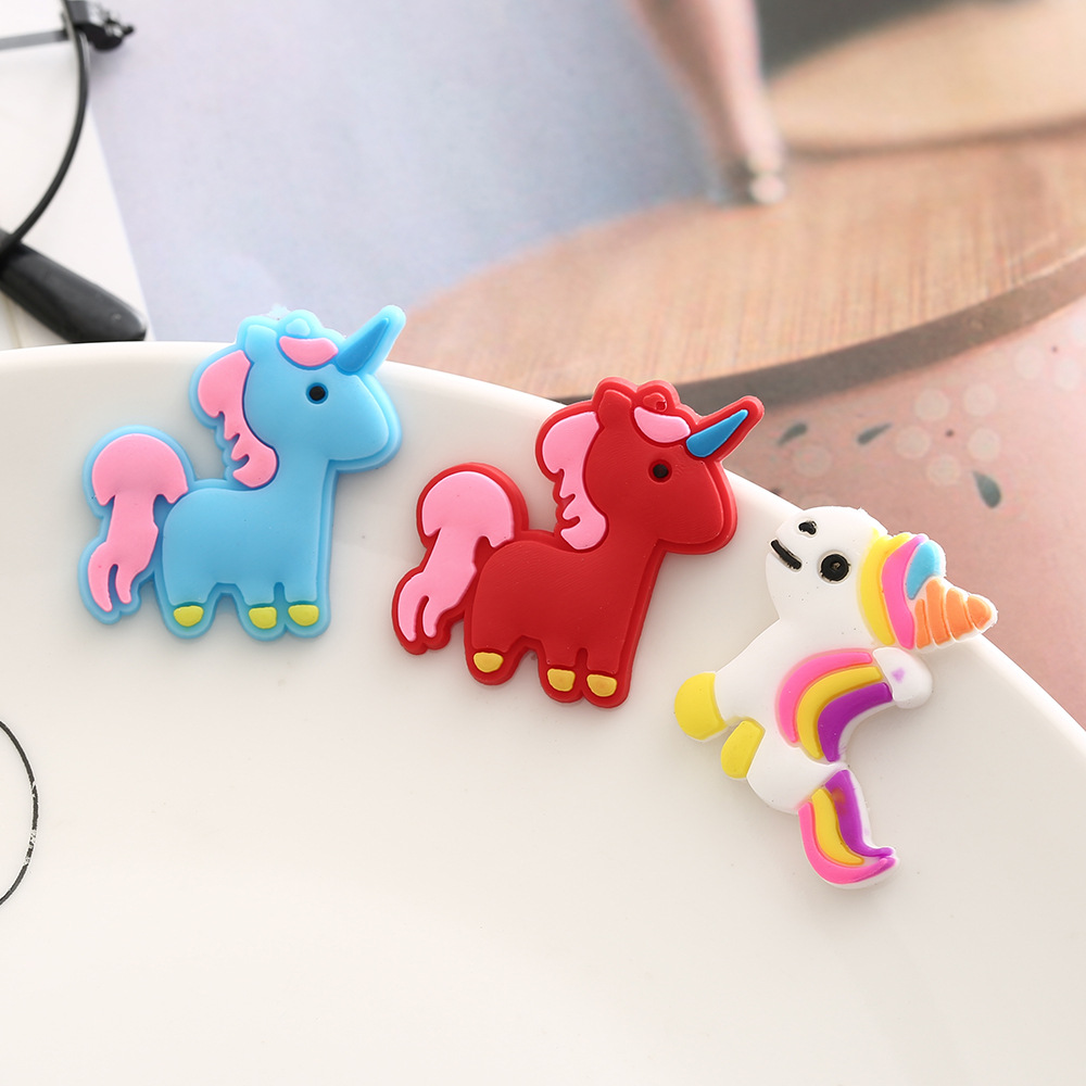 Cute Cartoon PVC Soft Glue Patch Handmade DIY Decorative Sticker Phone Case Hairpin Decoration Can Be Graphic Customization