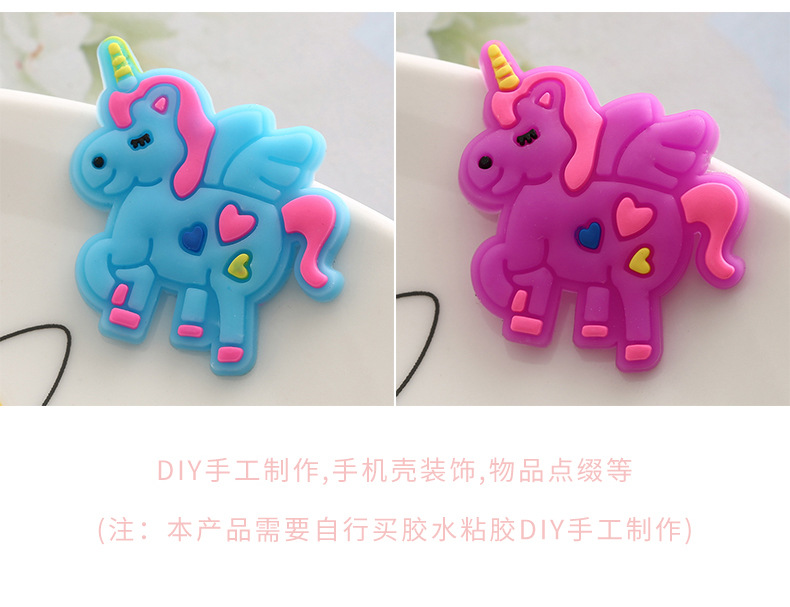 Cute Cartoon PVC Soft Glue Patch Handmade DIY Decorative Sticker Phone Case Hairpin Decoration Can Be Graphic Customization