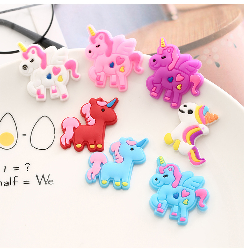 Cute Cartoon PVC Soft Glue Patch Handmade DIY Decorative Sticker Phone Case Hairpin Decoration Can Be Graphic Customization