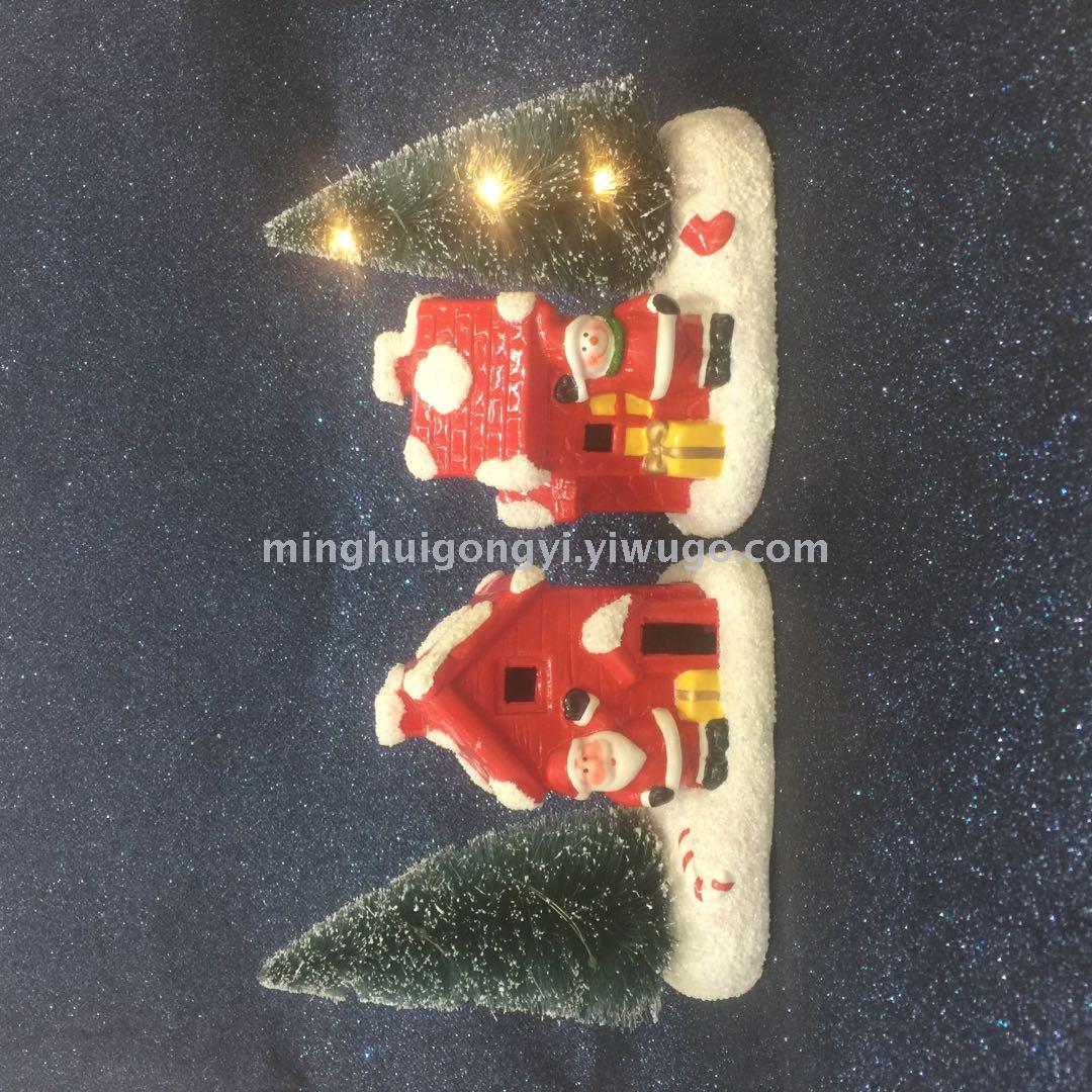 LED Santa Claus suitable for window Christmas tree decoration holiday supplies electric snow room
