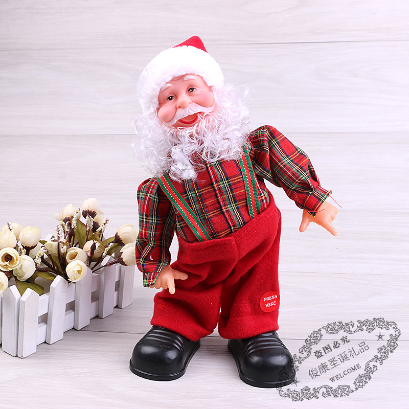 Santa Claus Santa Claus doll Christmas music dancing old children toys