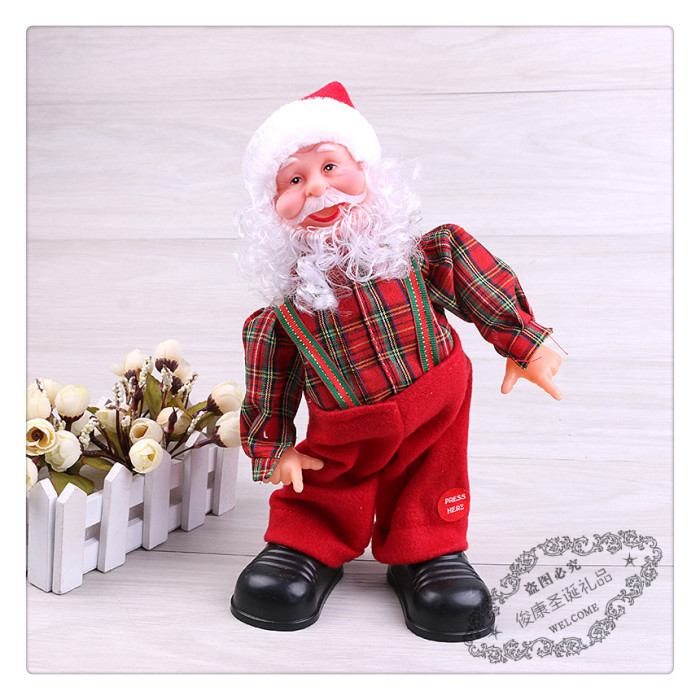 Santa Claus Santa Claus doll Christmas music dancing old children toys