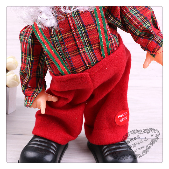 Santa Claus Santa Claus doll Christmas music dancing old children toys