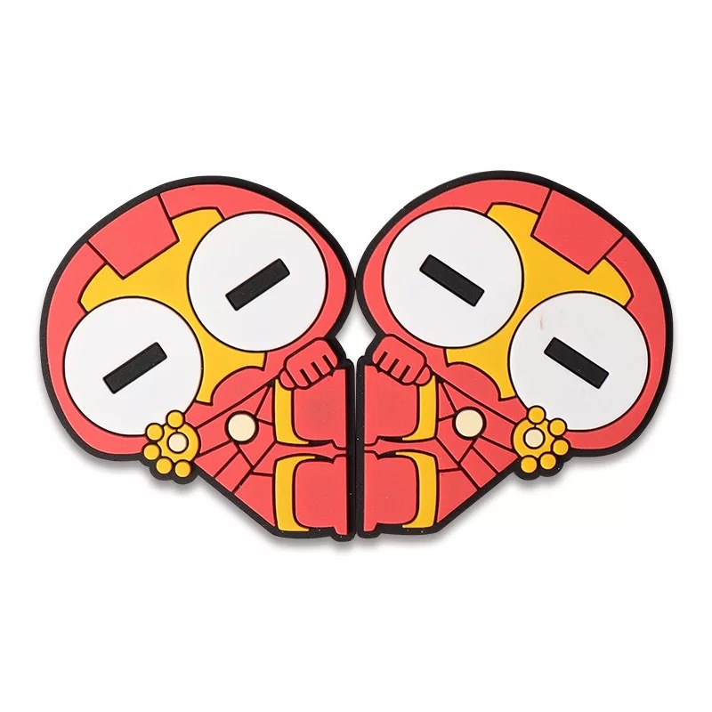 Bumper Strip Rearview Mirror Protective Sticker Car Cartoon Hero AntiScratch Scratch PVC Car Door Decoration Stickers