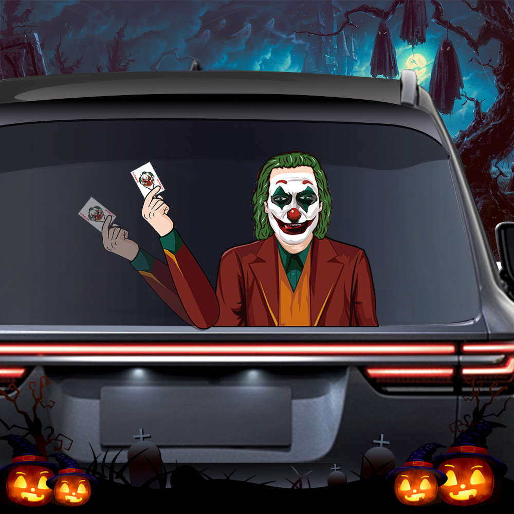 Foreign Trade Popular Style Halloween Wiper Stickers Removable Car Rear Window Wiper Stickers Car Sticker Decoration