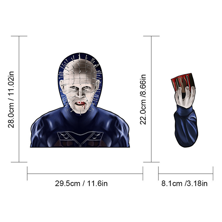 Foreign Trade Popular Style Halloween Wiper Stickers Removable Car Rear Window Wiper Stickers Car Sticker Decoration