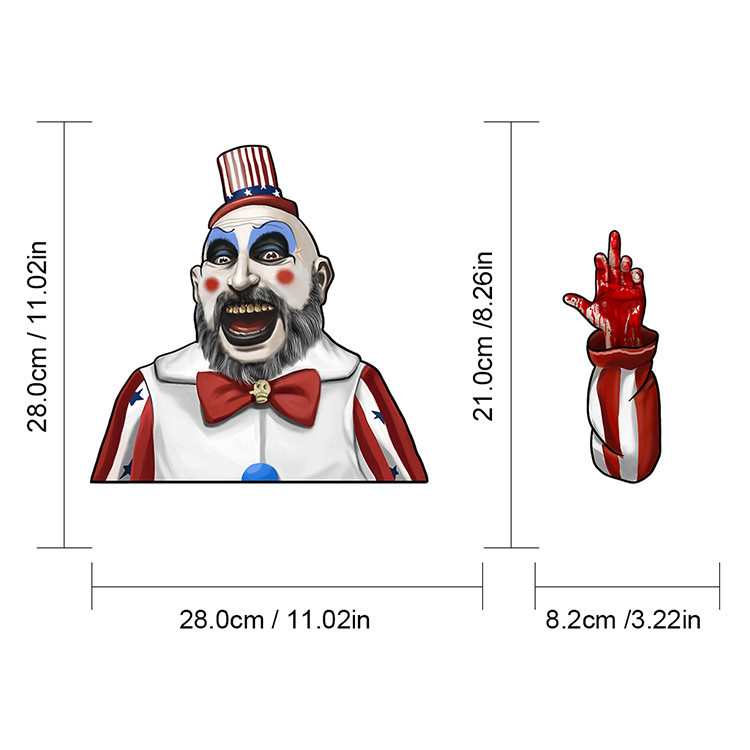 Foreign Trade Popular Style Halloween Wiper Stickers Removable Car Rear Window Wiper Stickers Car Sticker Decoration