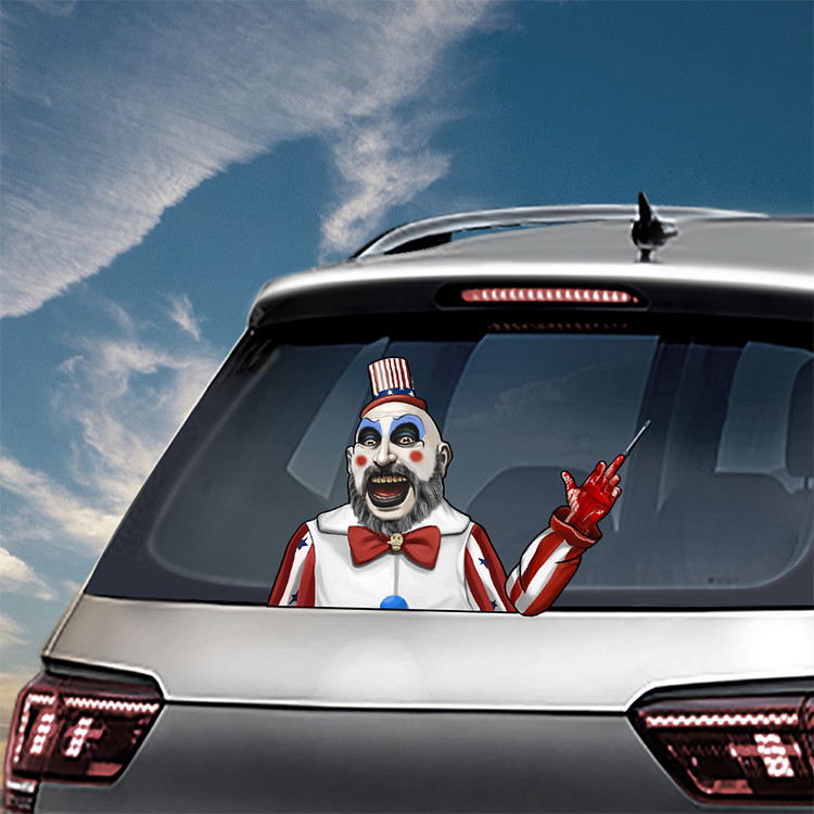 Foreign Trade Popular Style Halloween Wiper Stickers Removable Car Rear Window Wiper Stickers Car Sticker Decoration