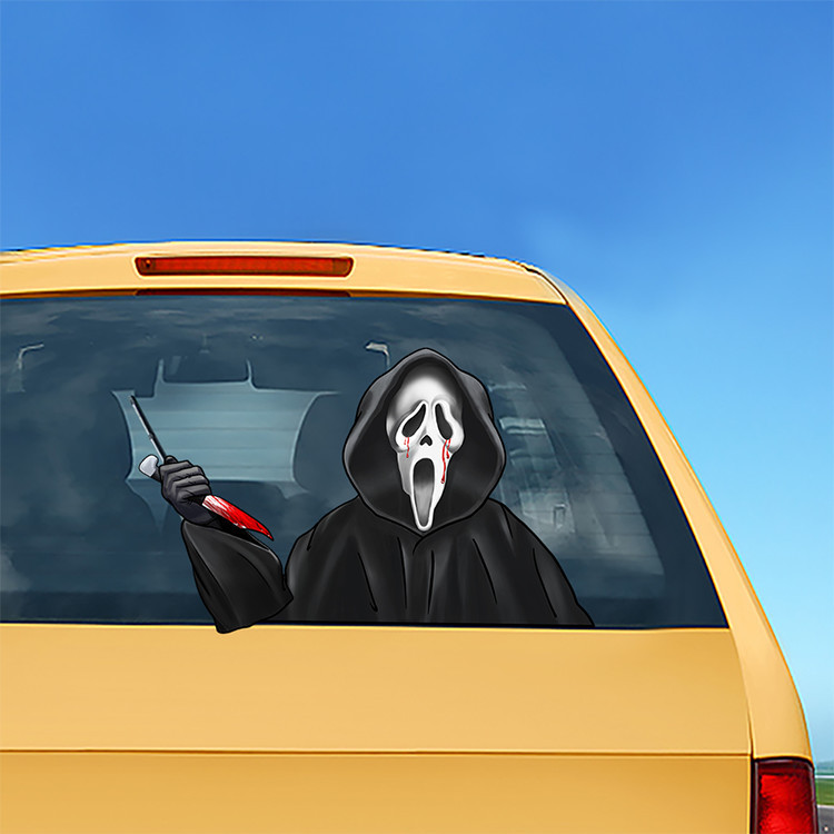 Foreign Trade Popular Style Halloween Wiper Stickers Removable Car Rear Window Wiper Stickers Car Sticker Decoration