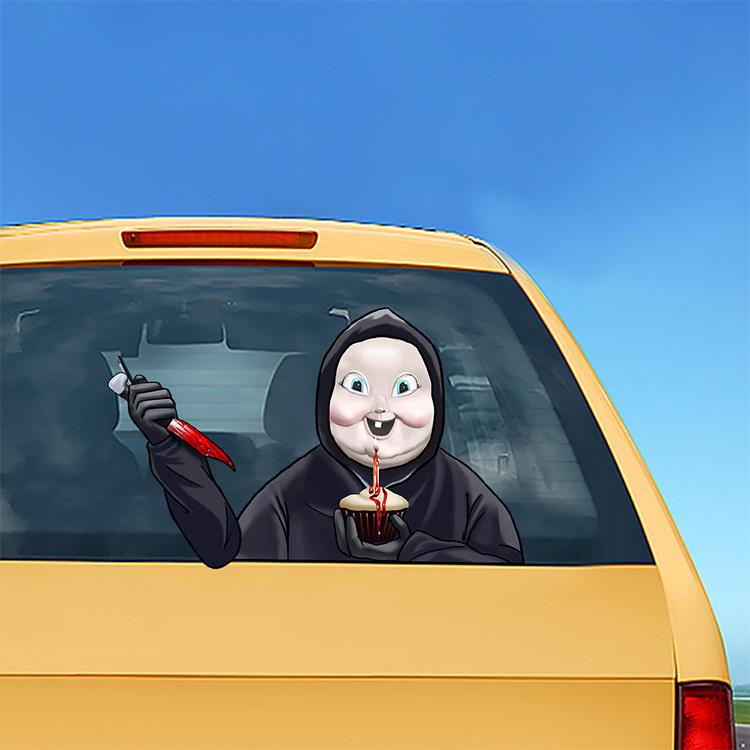 Foreign Trade Popular Style Halloween Wiper Stickers Removable Car Rear Window Wiper Stickers Car Sticker Decoration