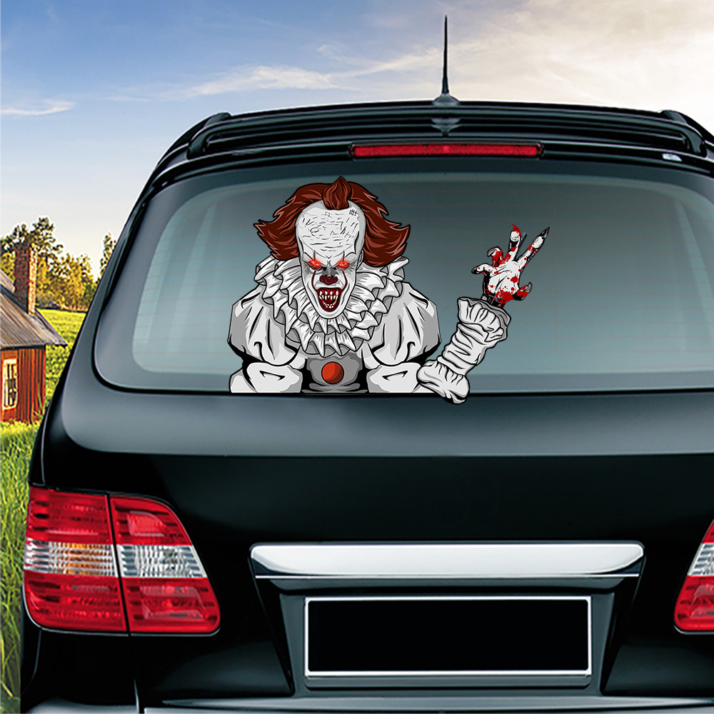 Foreign Trade Popular Style Halloween Wiper Stickers Removable Car Rear Window Wiper Stickers Car Sticker Decoration