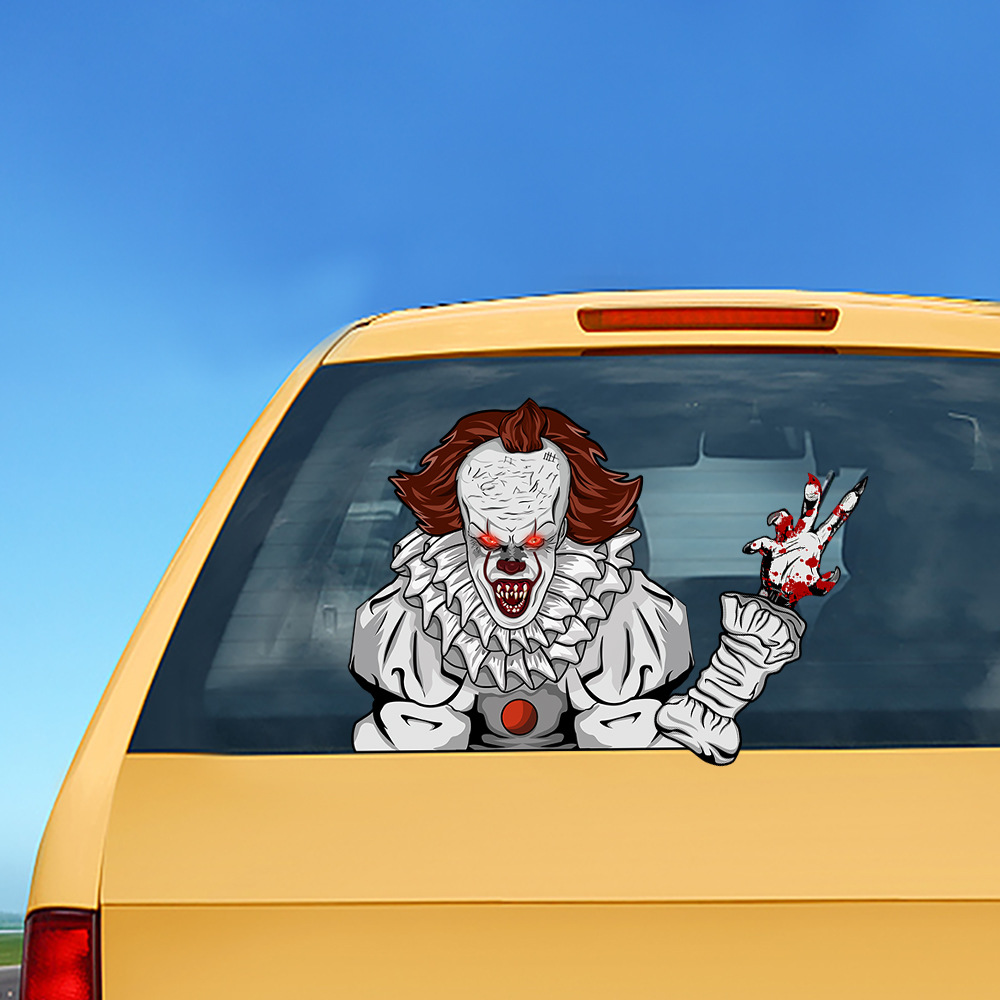 Foreign Trade Popular Style Halloween Wiper Stickers Removable Car Rear Window Wiper Stickers Car Sticker Decoration