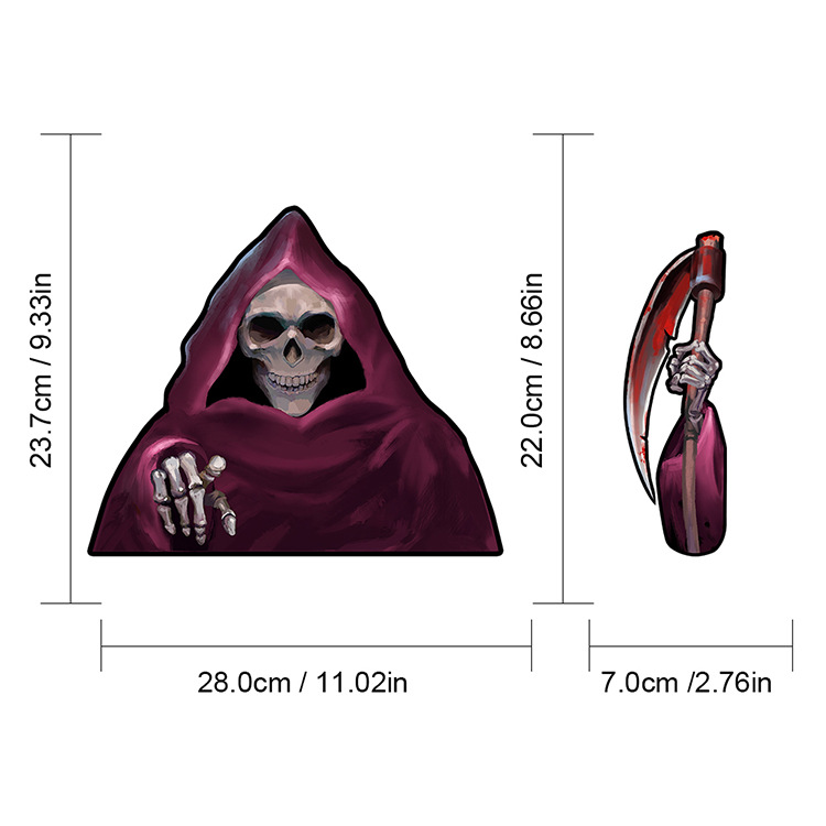 Foreign Trade Popular Style Halloween Wiper Stickers Removable Car Rear Window Wiper Stickers Car Sticker Decoration