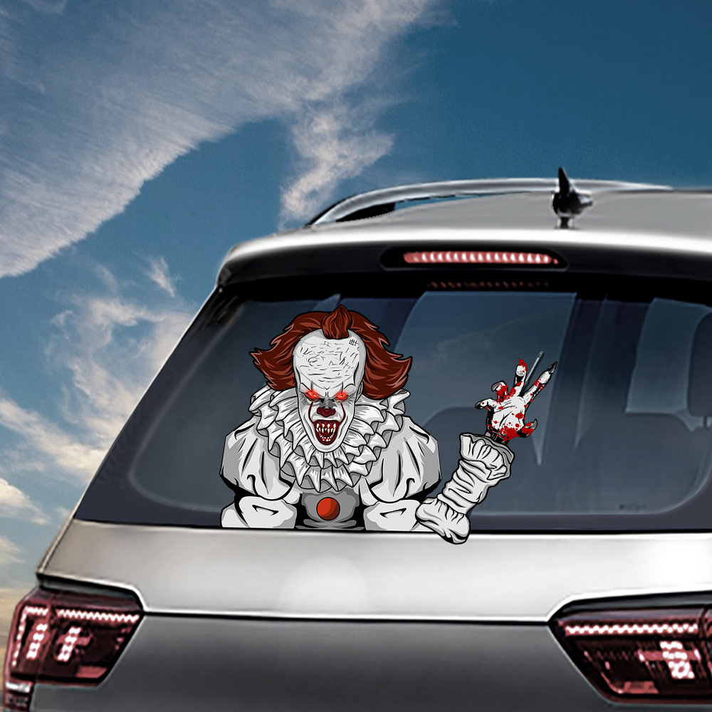 Foreign Trade Popular Style Halloween Wiper Stickers Removable Car Rear Window Wiper Stickers Car Sticker Decoration