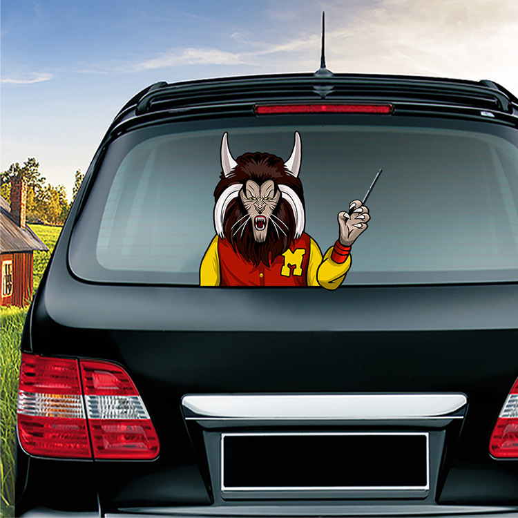 Foreign Trade Popular Style Halloween Wiper Stickers Removable Car Rear Window Wiper Stickers Car Sticker Decoration