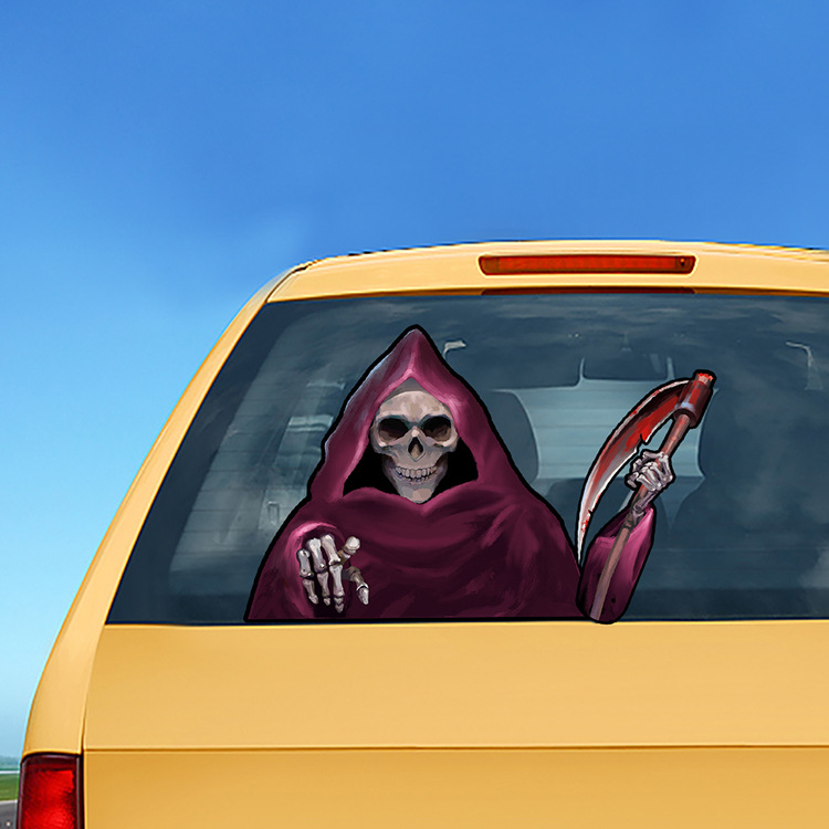 Foreign Trade Popular Style Halloween Wiper Stickers Removable Car Rear Window Wiper Stickers Car Sticker Decoration