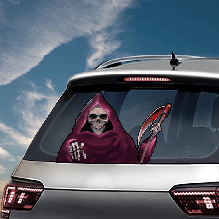 Foreign Trade Popular Style Halloween Wiper Stickers Removable Car Rear Window Wiper Stickers Car Sticker Decoration