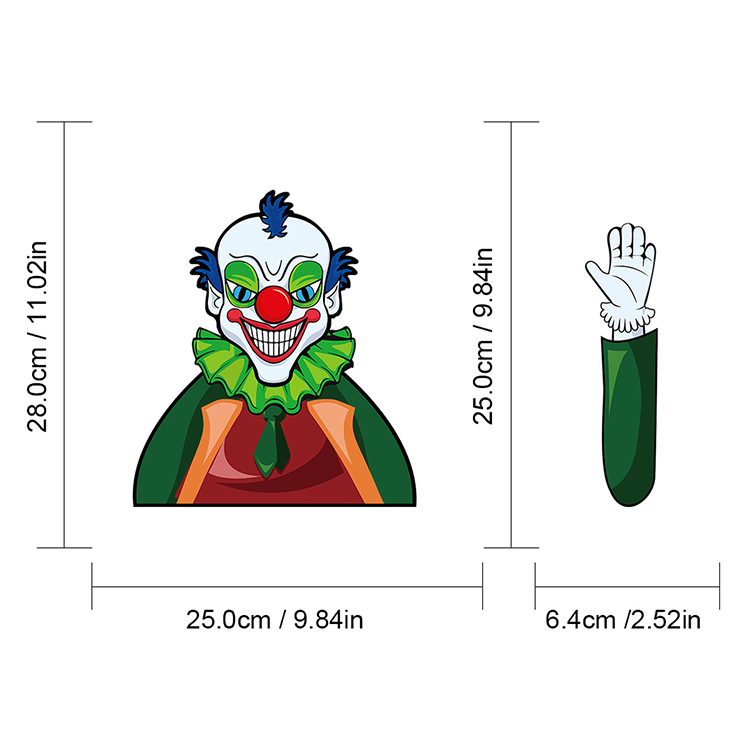 Foreign Trade Popular Style Halloween Wiper Stickers Removable Car Rear Window Wiper Stickers Car Sticker Decoration