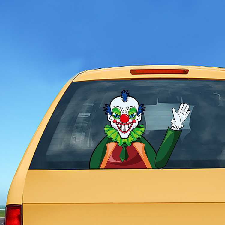 Foreign Trade Popular Style Halloween Wiper Stickers Removable Car Rear Window Wiper Stickers Car Sticker Decoration