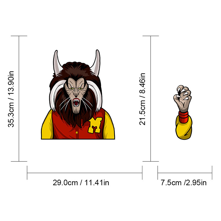 Foreign Trade Popular Style Halloween Wiper Stickers Removable Car Rear Window Wiper Stickers Car Sticker Decoration