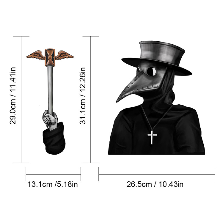 Foreign Trade Popular Style Halloween Wiper Stickers Removable Car Rear Window Wiper Stickers Car Sticker Decoration