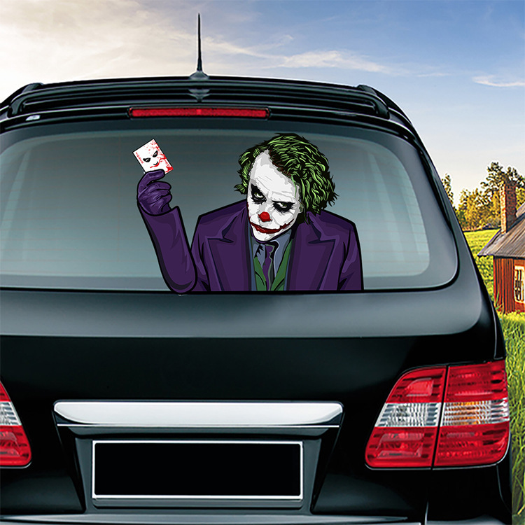 Foreign Trade Popular Style Halloween Wiper Stickers Removable Car Rear Window Wiper Stickers Car Sticker Decoration