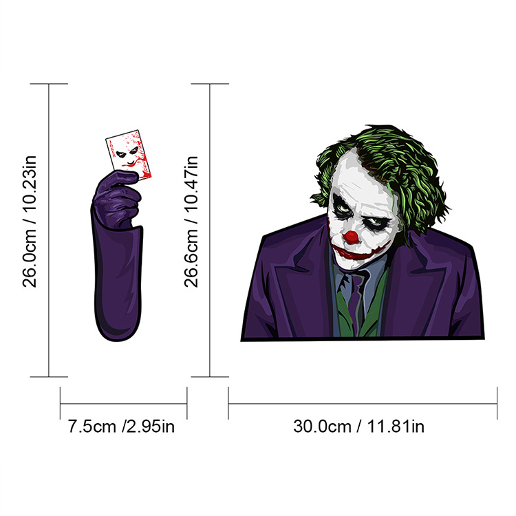 Foreign Trade Popular Style Halloween Wiper Stickers Removable Car Rear Window Wiper Stickers Car Sticker Decoration