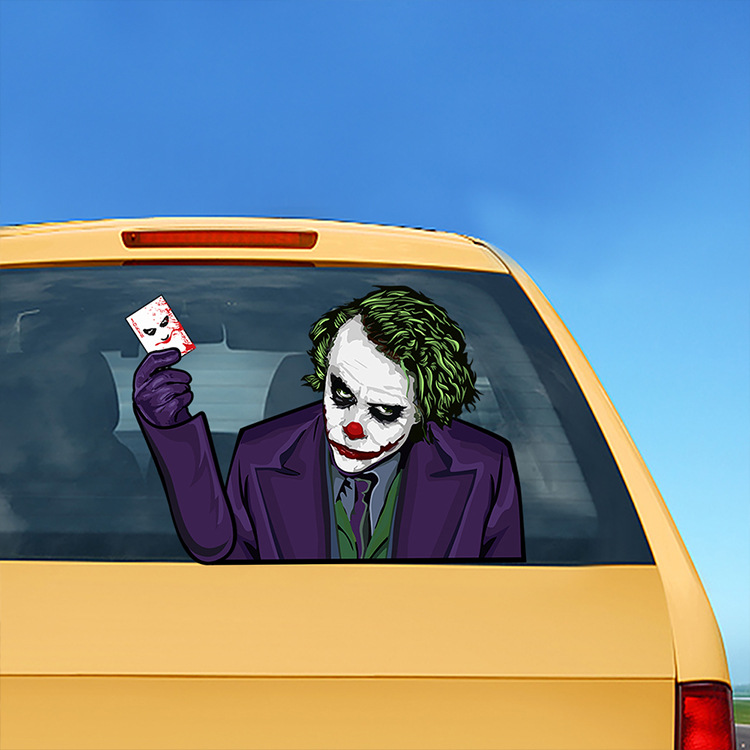 Foreign Trade Popular Style Halloween Wiper Stickers Removable Car Rear Window Wiper Stickers Car Sticker Decoration