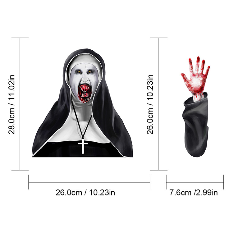 Foreign Trade Popular Style Halloween Wiper Stickers Removable Car Rear Window Wiper Stickers Car Sticker Decoration