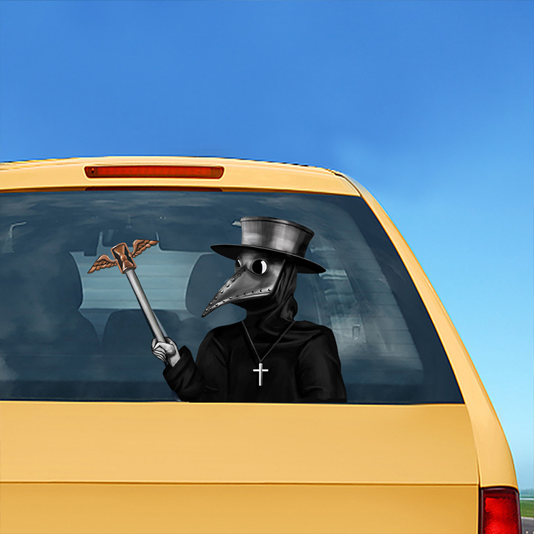 Foreign Trade Popular Style Halloween Wiper Stickers Removable Car Rear Window Wiper Stickers Car Sticker Decoration