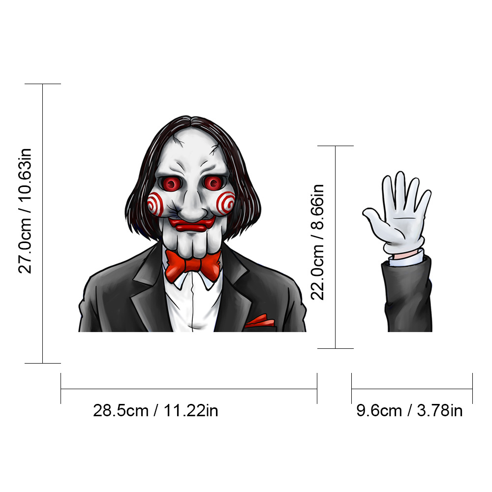 Foreign Trade Popular Style Halloween Wiper Stickers Removable Car Rear Window Wiper Stickers Car Sticker Decoration