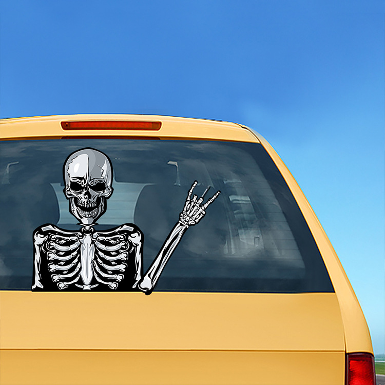 Foreign Trade Popular Style Halloween Wiper Stickers Removable Car Rear Window Wiper Stickers Car Sticker Decoration