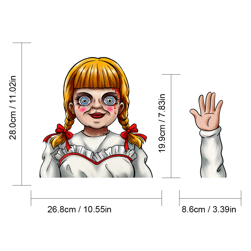 Foreign Trade Popular Style Halloween Wiper Stickers Removable Car Rear Window Wiper Stickers Car Sticker Decoration