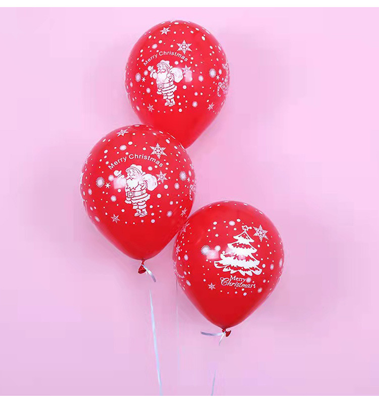 Christmas Balloon Decoration 10-Inch Rubber Balloons Dark Green Red Christmas Tree Holiday Balloon Push Small Gift Christmas Balloon Decoration 10-Inch Rubber Balloons Dark Green Red Christmas Tree Holiday Balloon Push Small Gift
