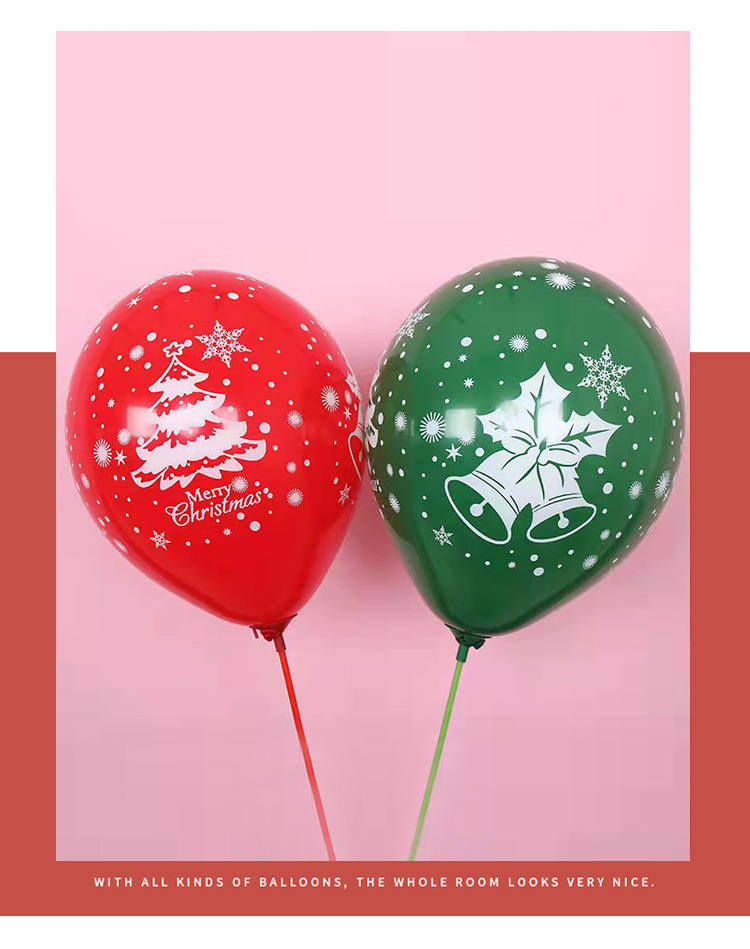 Christmas Balloon Decoration 10-Inch Rubber Balloons Dark Green Red Christmas Tree Holiday Balloon Push Small Gift Christmas Balloon Decoration 10-Inch Rubber Balloons Dark Green Red Christmas Tree Holiday Balloon Push Small Gift