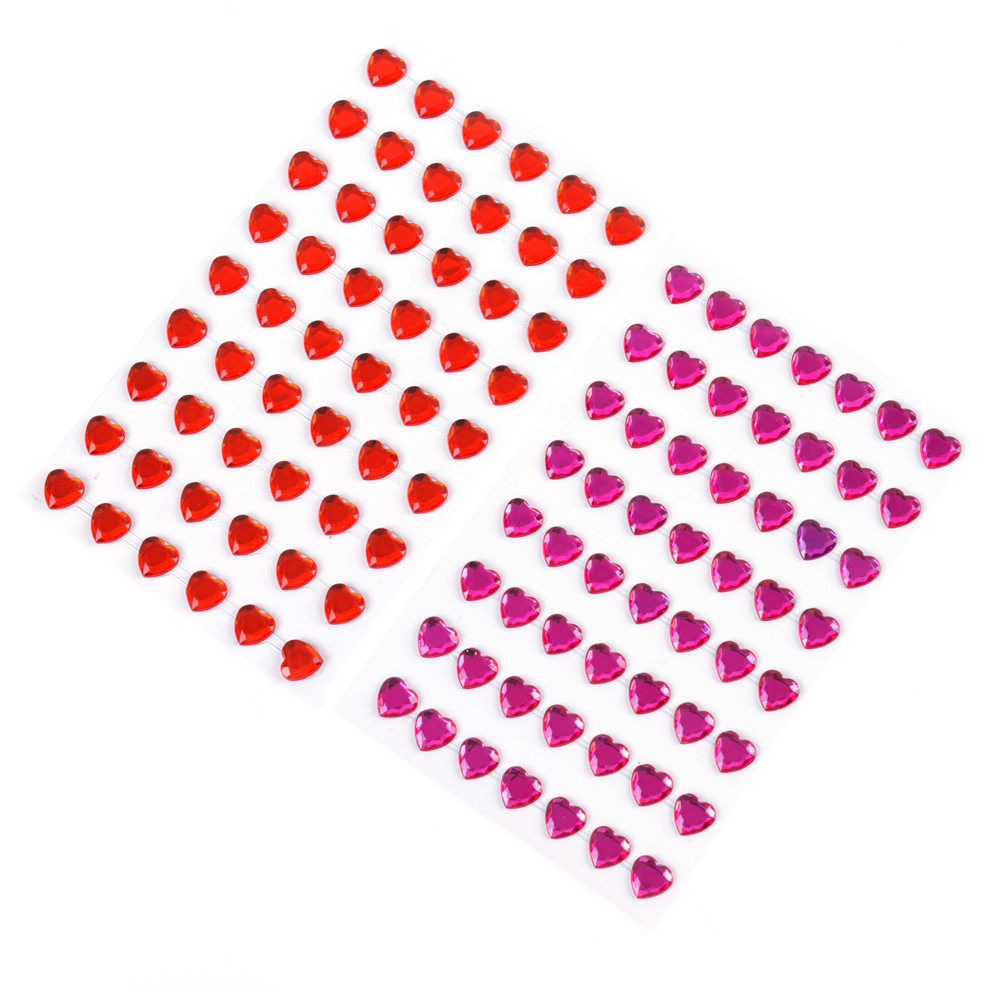 Children's DIY Handmade Diamond Painting Sticker Acrylic Rhinestone Car Mobile Phone Decoration Performance Makeup Stick-on Crystals