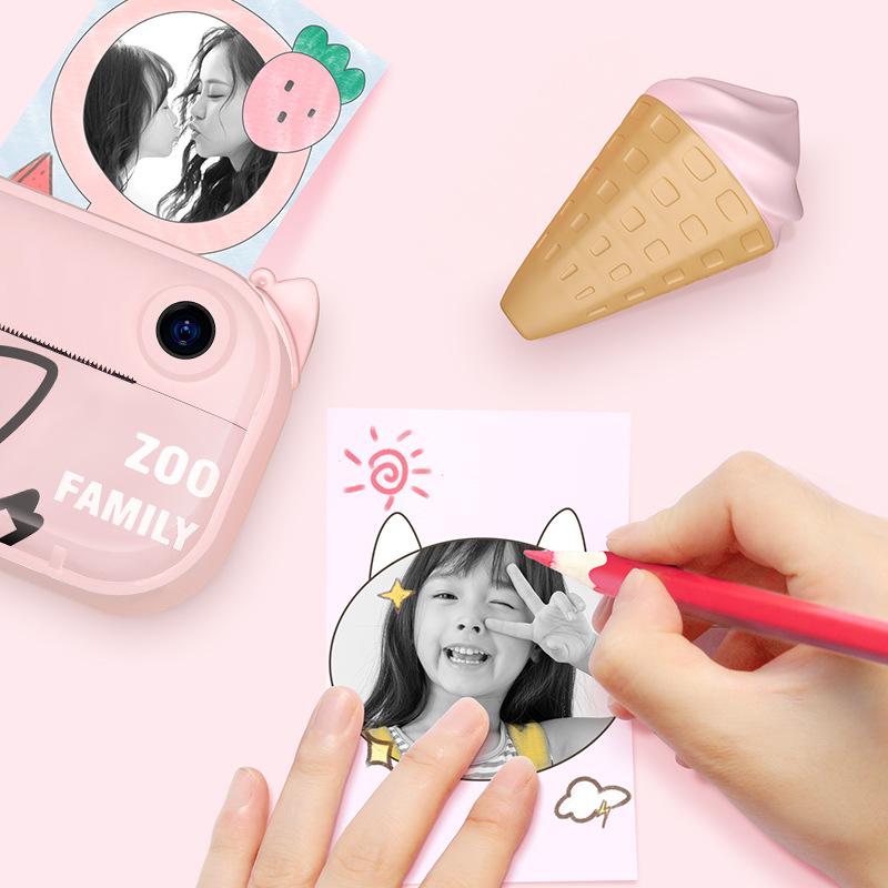 Factory C3 Children&#039;s WiFi Printing Camera Thermal Polaroid Digital Camera Mini Camera Christmas Gift
