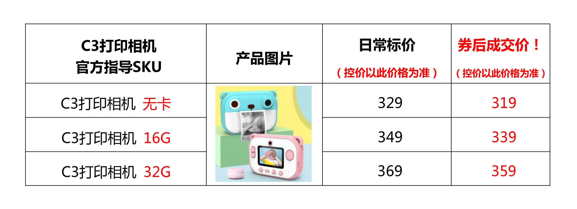 Factory C3 Children's WiFi Printing Camera Thermal Polaroid Digital Camera Mini Camera Christmas Gift Factory C3 Children's WiFi Printing Camera Thermal Polaroid Digital Camera Mini Camera Christmas Gift