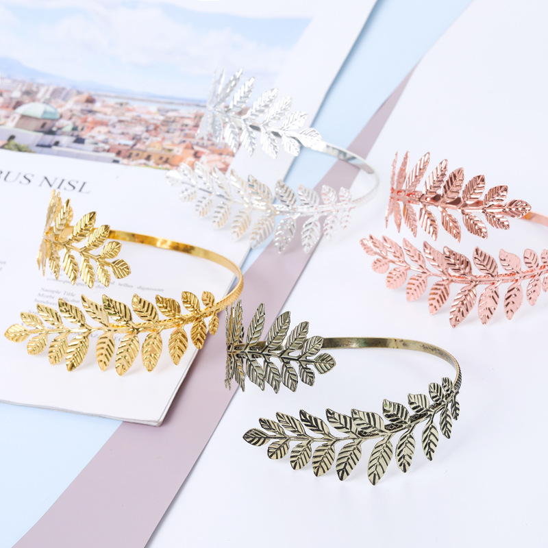 European and American New Leaf Armband Bracelet Roman Bride Open-Ended Bracelet Bracelet Christmas Gift European and American New Leaf Armband Bracelet Roman Bride Open-Ended Bracelet Bracelet Christmas Gift