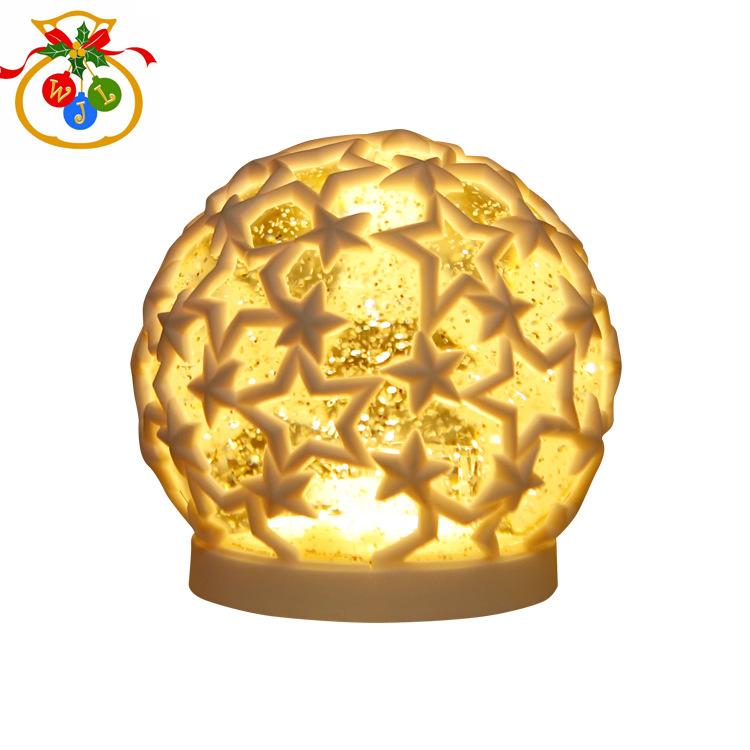 Crystal Ball Christmas Ornament Novelty Creative Electronic Products LED Night Light Ambience Light Birthday Gift Ornaments