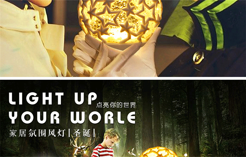 Crystal Ball Christmas Ornament Novelty Creative Electronic Products LED Night Light Ambience Light Birthday Gift Ornaments Crystal Ball Christmas Ornament Novelty Creative Electronic Products LED Night Light Ambience Light Birthday Gift Ornaments