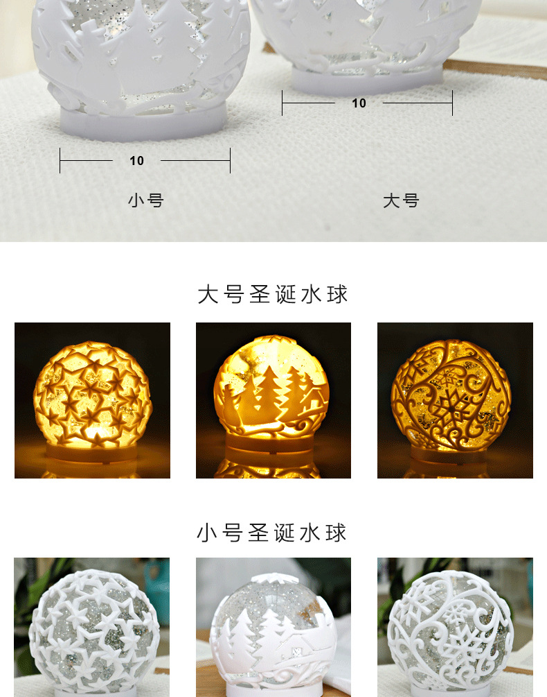 Crystal Ball Christmas Ornament Novelty Creative Electronic Products LED Night Light Ambience Light Birthday Gift Ornaments Crystal Ball Christmas Ornament Novelty Creative Electronic Products LED Night Light Ambience Light Birthday Gift Ornaments
