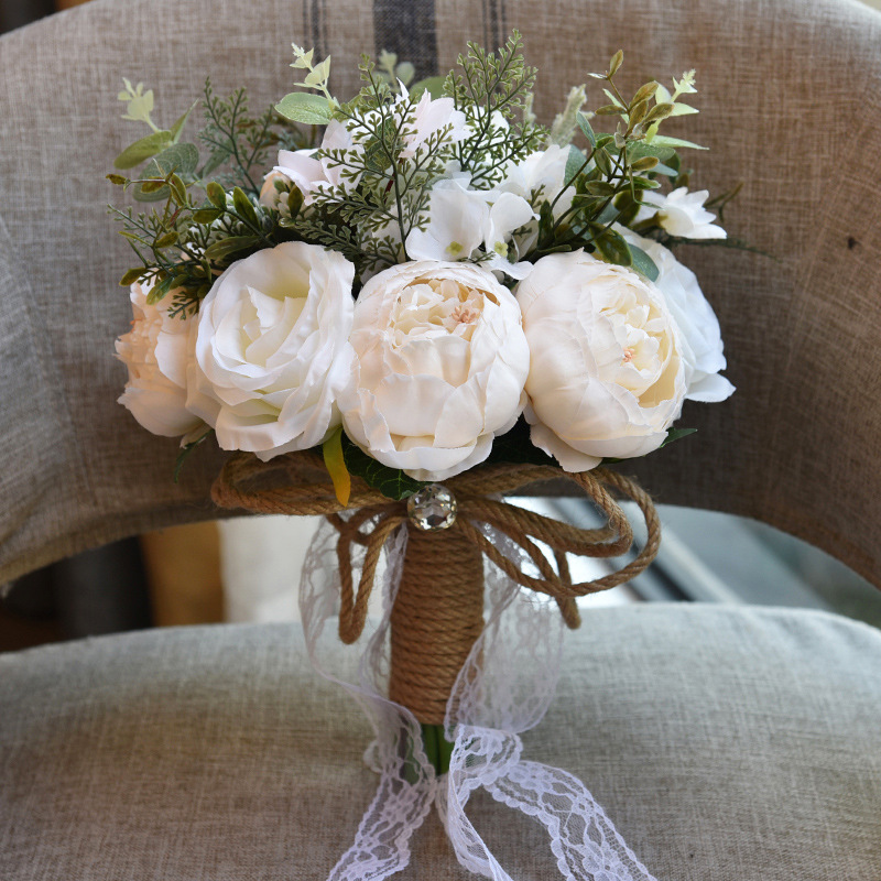 Artificial Flower Wedding Gifts Gift European and American Outdoor Style Bridal Bouquet Halloween Christmas