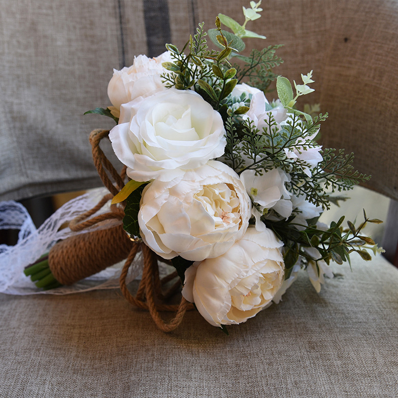Artificial Flower Wedding Gifts Gift European and American Outdoor Style Bridal Bouquet Halloween Christmas