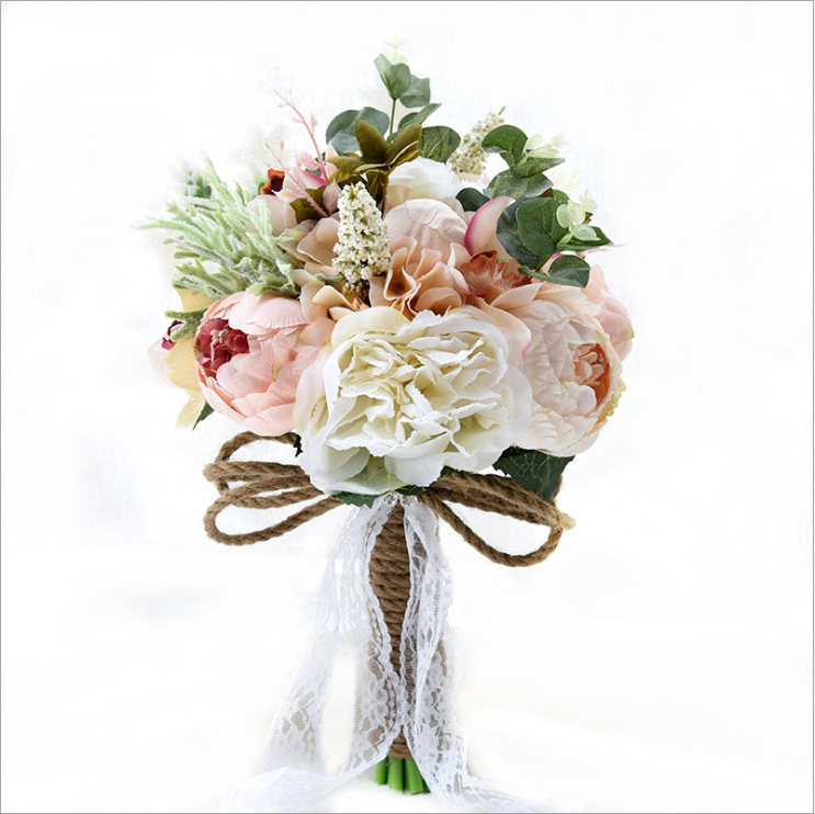 Artificial Flower Wedding Gifts Gift European and American Outdoor Style Bridal Bouquet Halloween Christmas